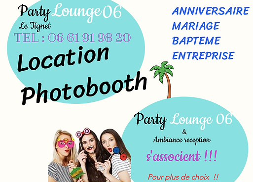 Partenaire party lounge 06, photobooth, location de bornes photo en Ardèche, location de bornes photos Valence